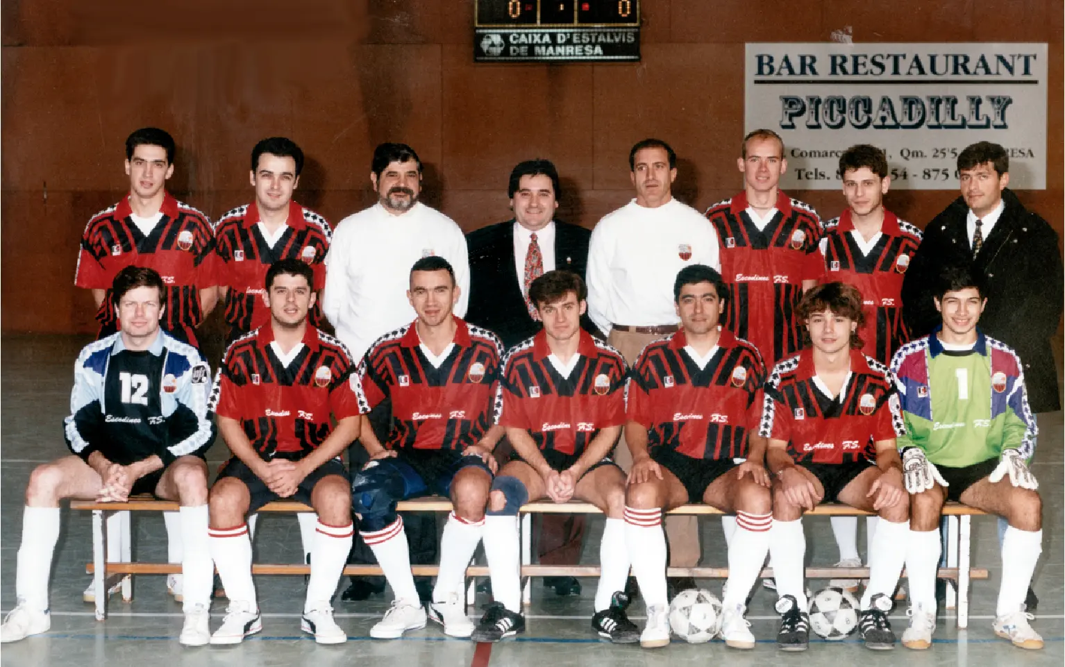 PLANTILLA FUTBOL SALA MANRESA 1994-1995